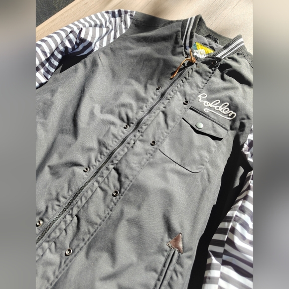 Store Close Mid Of Nov!! HOLDEN STRIPE ARM LONG JACKET L - Picture 4 of 7